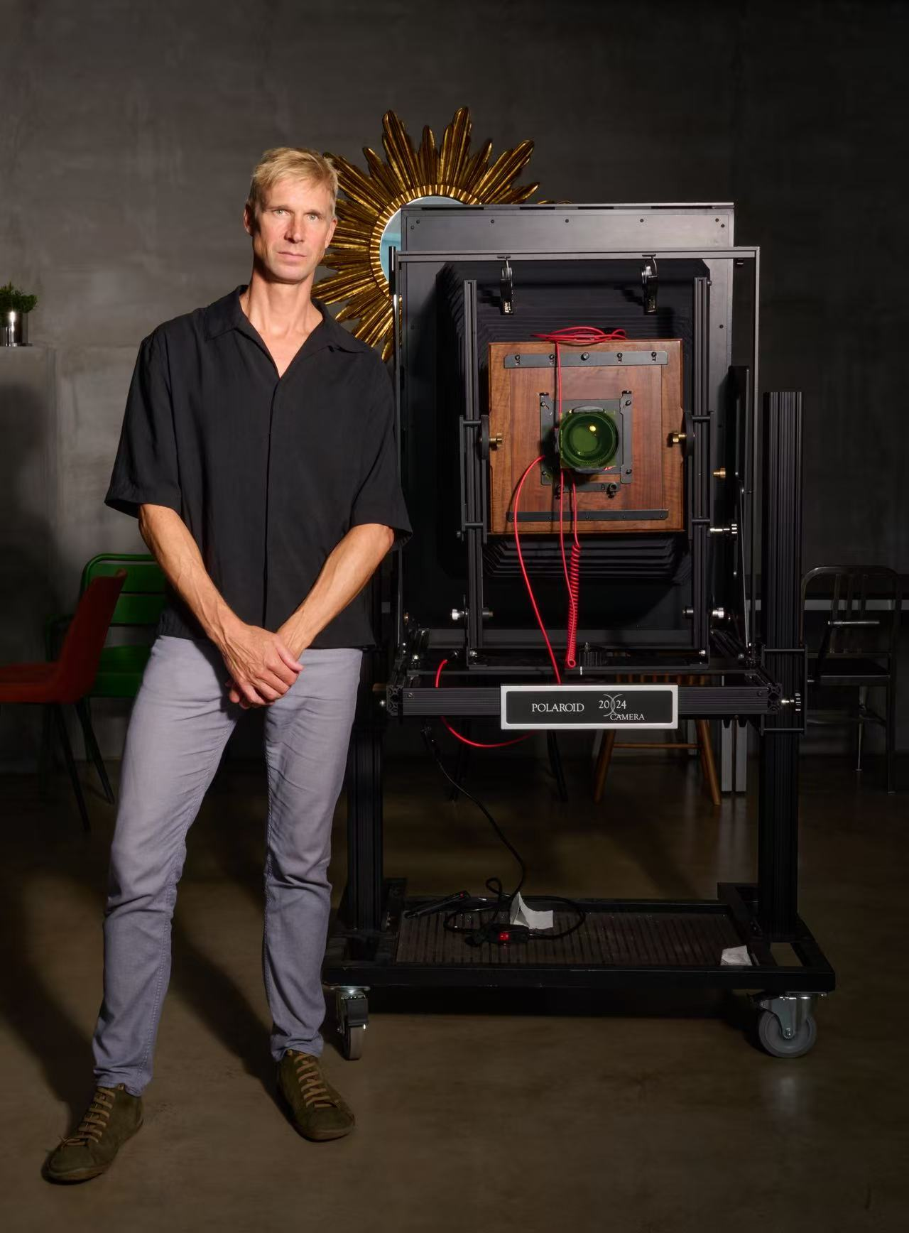 High-resolution 20x24 Polaroid portrait work created as part of the cultural exchange project